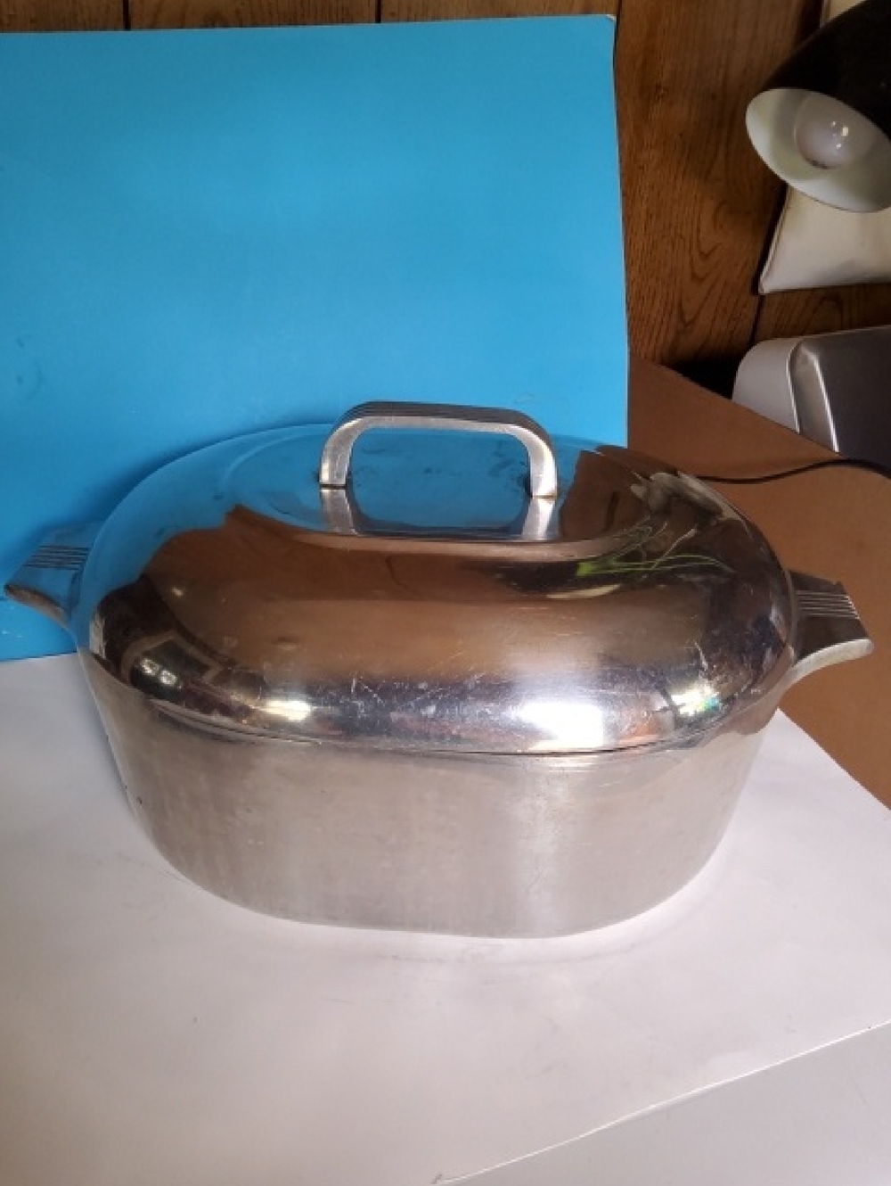 Vintage Wagner Ware Sidney O Mannalite 4265P Roster. - Picture 3 of 8